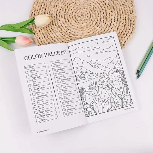 Color By Number For Adults